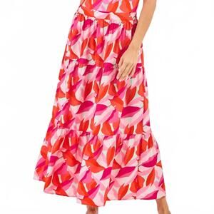NEW MARY SQUARE nessa bali bloom skirt in pink